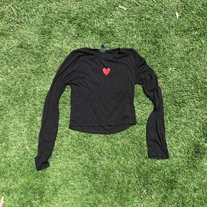 Wild Fable Black Fitted Long Sleeve